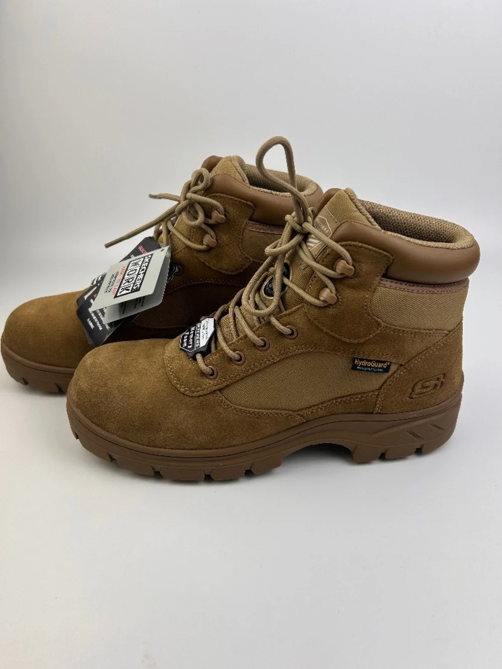 Skechers Work Waterproof relaxed fit Wascana-Millit 8.5 Mens Color Camel